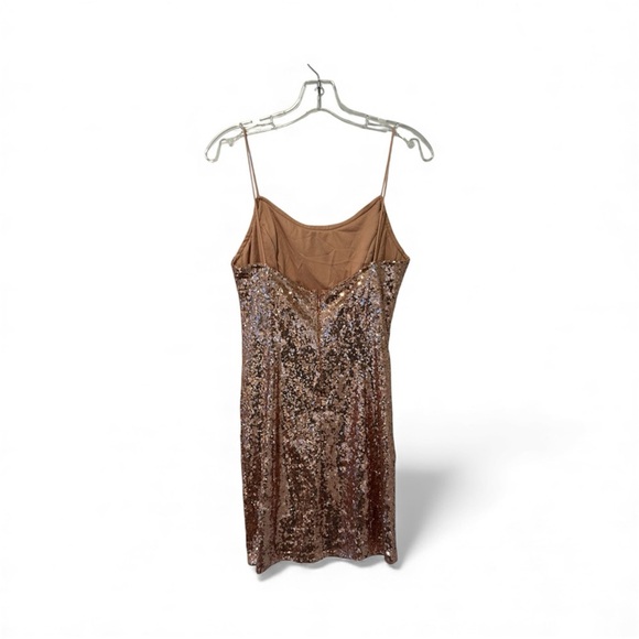 Lulu's Bring It Rose Sequin Bodycon Mini Dress Holiday Size M - Picture 3 of 5